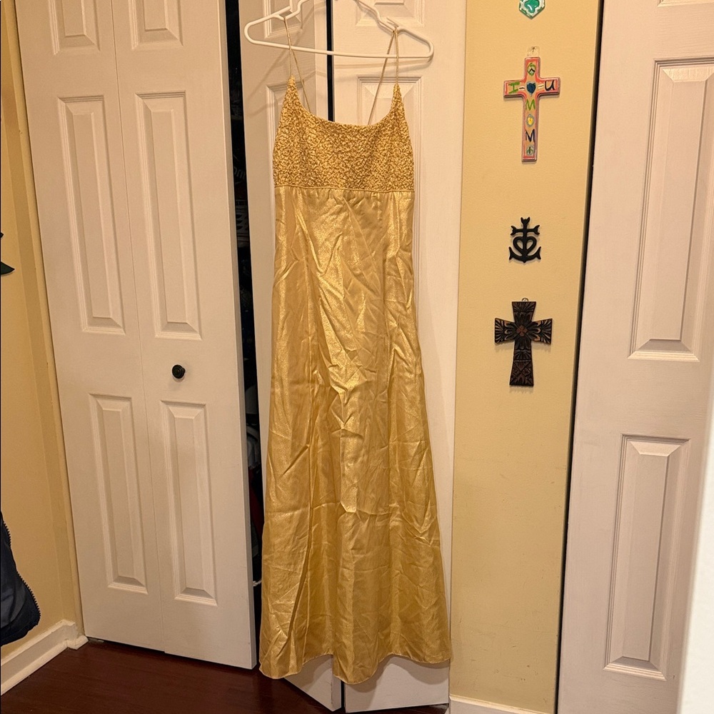 Bari Jay Gold Maxi Dress